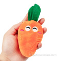 Série de légumes Tie jouet pour chien carotte en peluche avec son